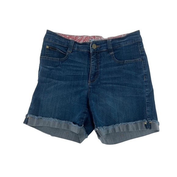 Lee Mid Rise Rough Cuffed Hem Jean Shorts Size 28 Women’s - Picture 1 of 5